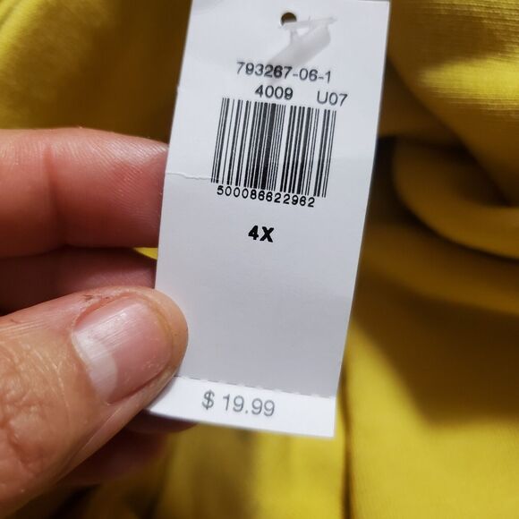 Old Navy Yellow Women's 4X Plus Size Shorts High Waisted NWT - Picture 6 of 8